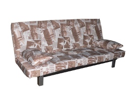 Стильный молодежный диван-кровать «Диско-Галант» «Открытка браун»