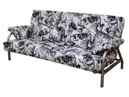 Стильный  диван с  дизайнерским съемным чехлом и подлокотниками